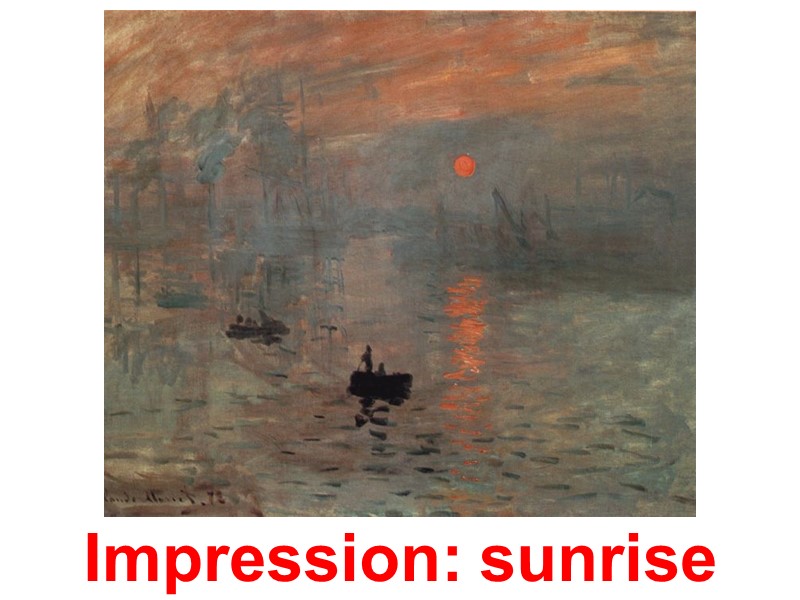 Impression: sunrise